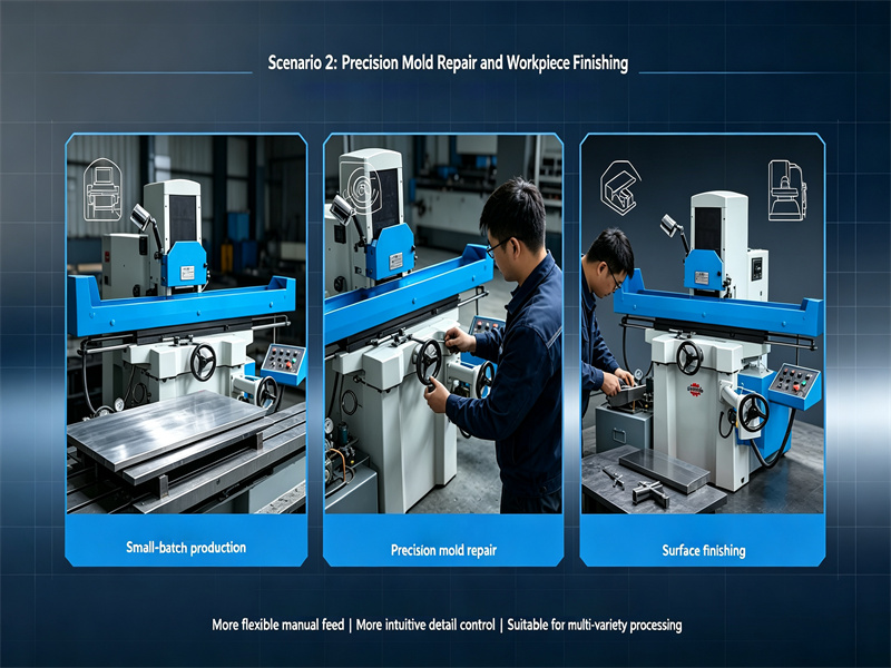 Application scenarios of metal manual surface grinding machine