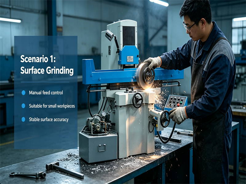 Application scenarios of metal manual surface grinding machine